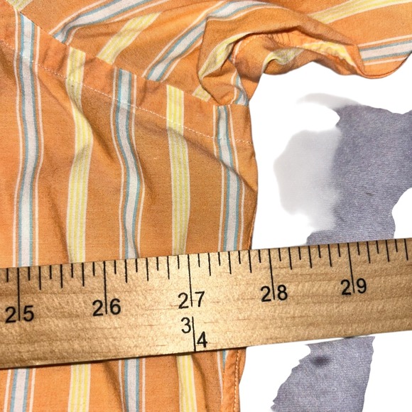 Ralph Lauren Classic Fit Striped Button Down Shirt Mens Size XL - Picture 7 of 9